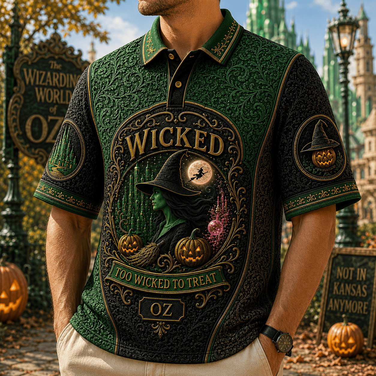 PREMIUM WCKD EMBOSS POLO SHIRT HQH