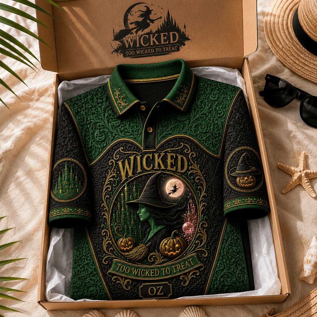 PREMIUM WCKD EMBOSS POLO SHIRT HQH