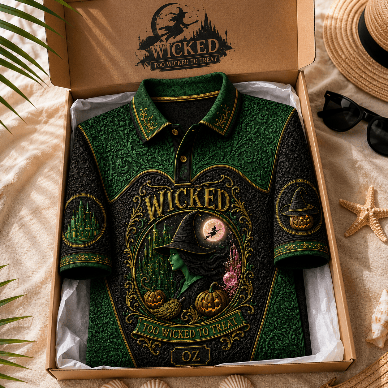 PREMIUM WCKD EMBOSS POLO SHIRT HQH