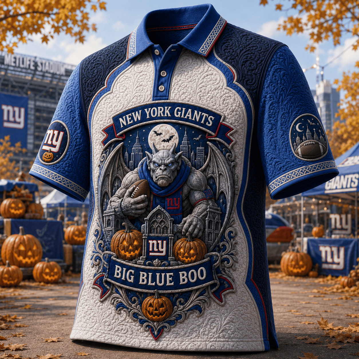 PREMIUM NYG EMBOSS POLO SHIRT HQH