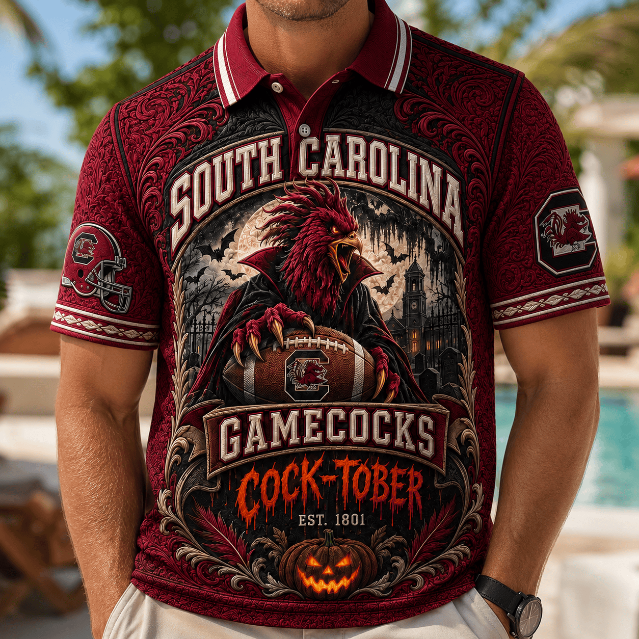 PREMIUM SCG EMBOSS POLO SHIRT NTNA