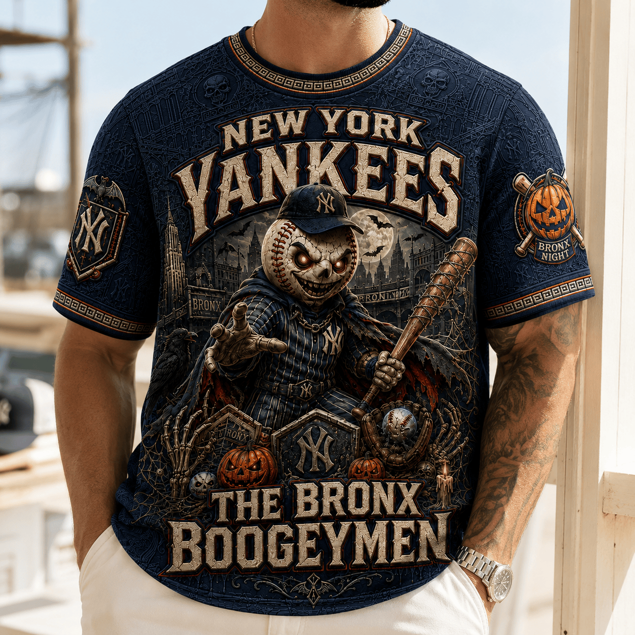 PREMIUM NYY 3D EMBOSS SHIRT TTNL