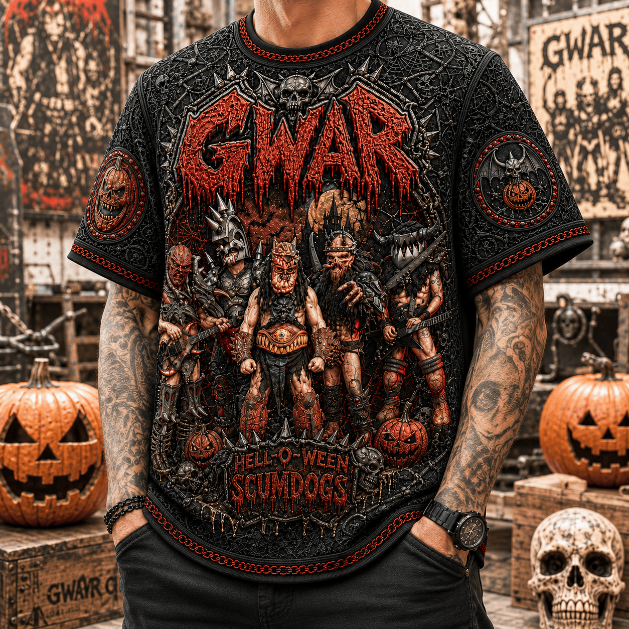 PREMIUM GWAR 3D EMBOSS SHIRT NTVA