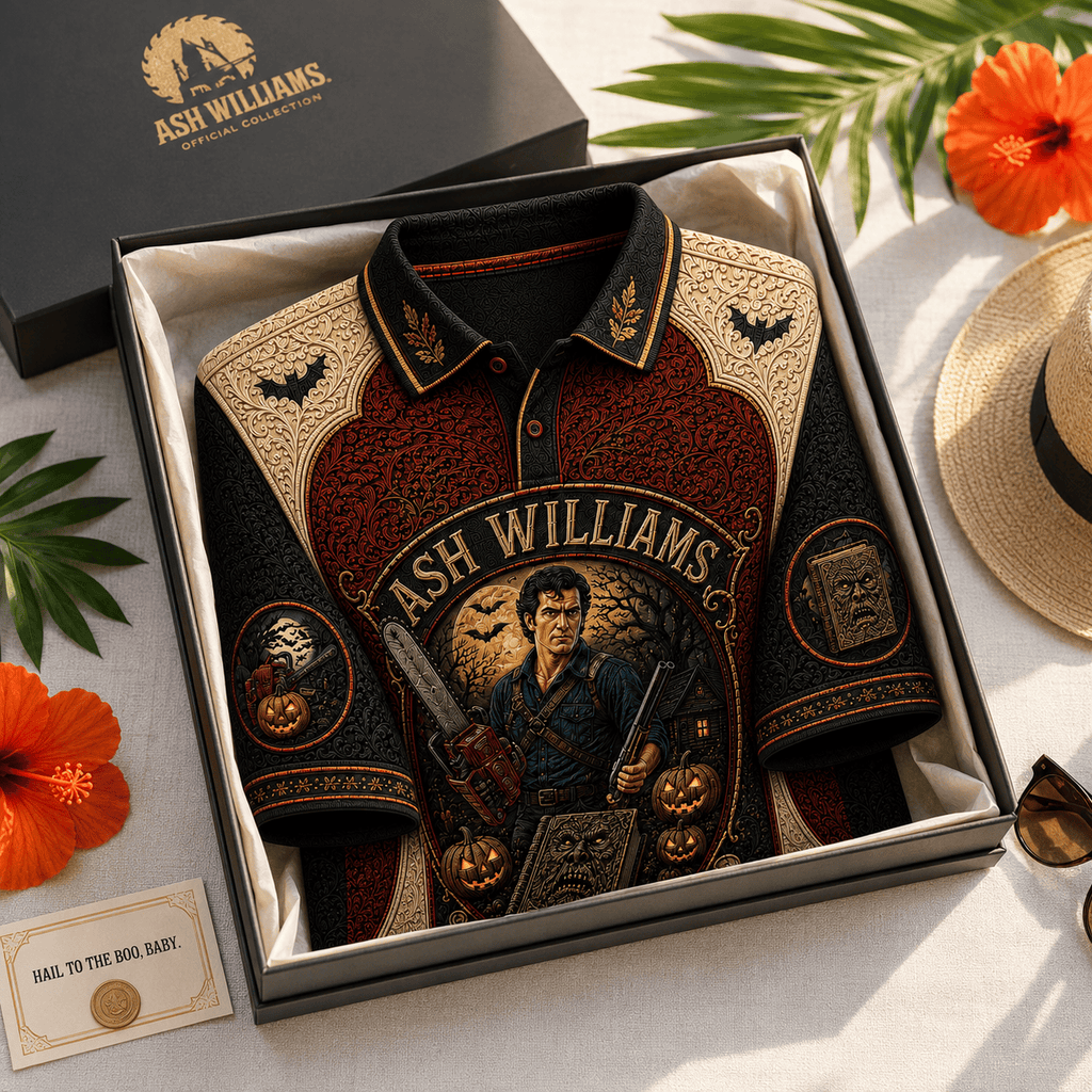 PREMIUM ASH EMBOSS POLO SHIRT HQH