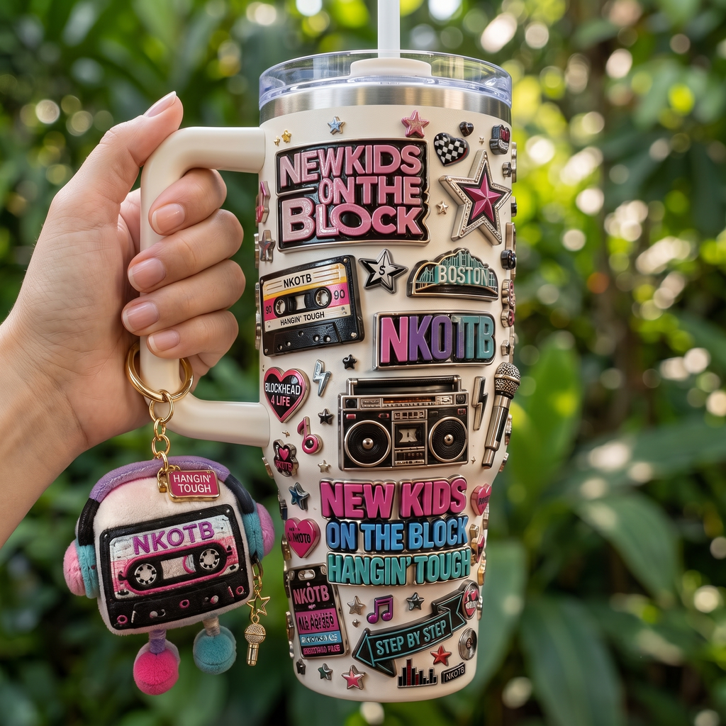 NKOTB 40oz Tumbler With Handle HTTT