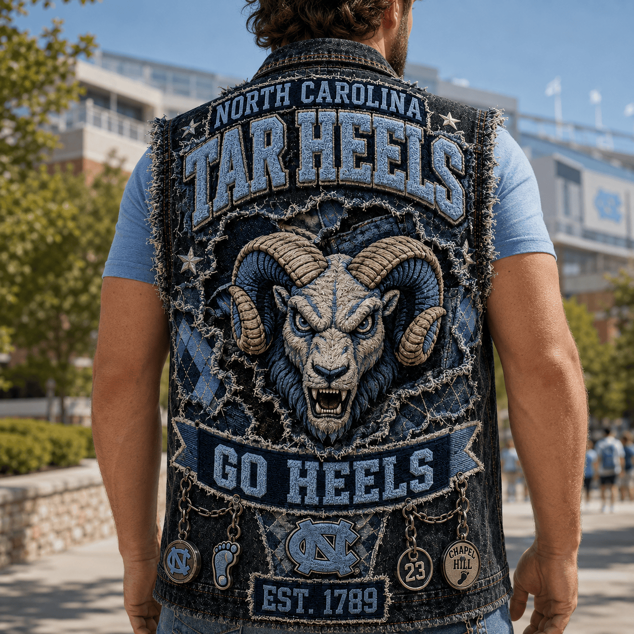 UNC PREMIUM DENIM VEST TTNL